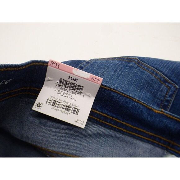 Stye& Co Hi Rise Slim-Leg curvy Fit Jeans, Short, 10S, Vernona Wash - Picture 9 of 10